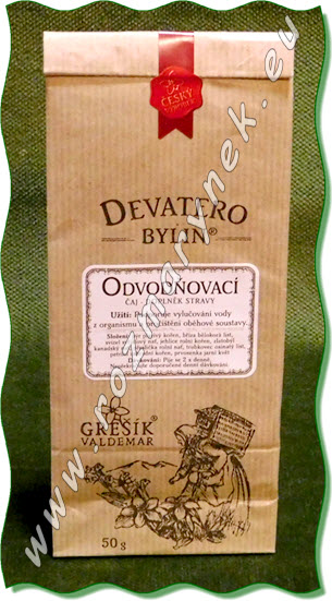 Grešík - Devatero bylin: Odvodňovací čaj 50g