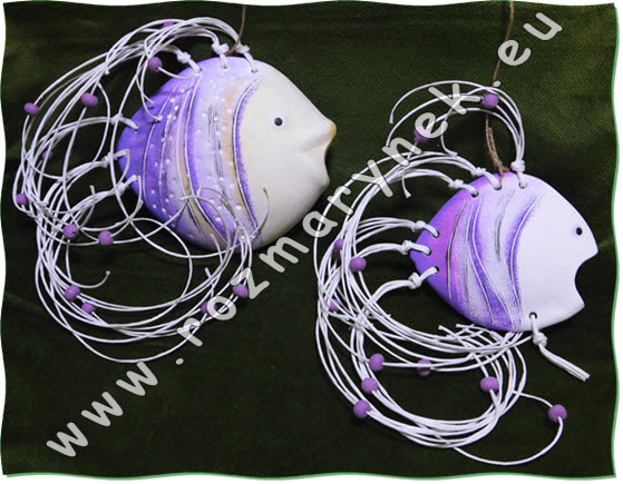 D85: Ryba korálky fialová (malá, velká)