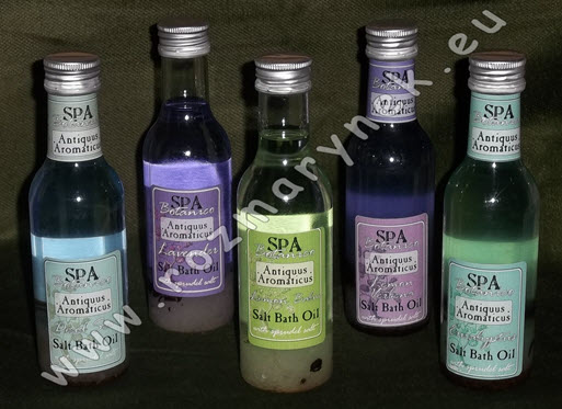 0S12: Procyon solná olejová koupel (SPA Salt Bath Oil) - Mrtvé moře, Levandule, Meduňka, Verbena citrónová, Eukalypt