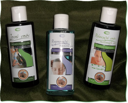 Topvet masážní oleje - Lesní směs, Regenerační směs, Relaxační směs