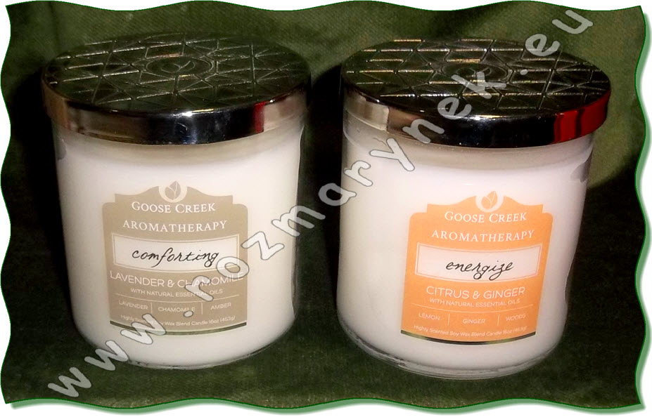 GC122: Aromatherapy (453g, sojový vosk): Comforting (Lavender & Chamomile), Energize (Citrus & Ginger)