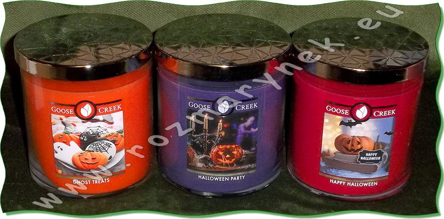 GC225: Halloween Collection 2-knoty (453g, sojový vosk): Ghost Treats, Halloween Party, Happy Halloween
