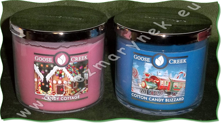 GC250: 3-knoty (411g, sojový vosk): Candy Cottage, Cotton Candy Blizzard