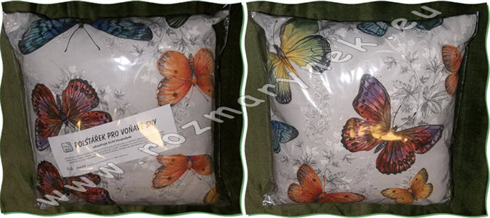 EX04: Polštář pro voňavé sny s levandulí - motýlci