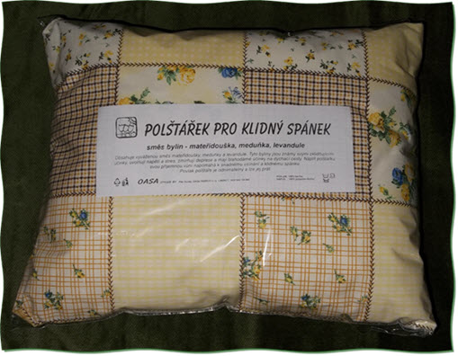 VP30: Polštář pro klidný spánek - patchwork žlutý