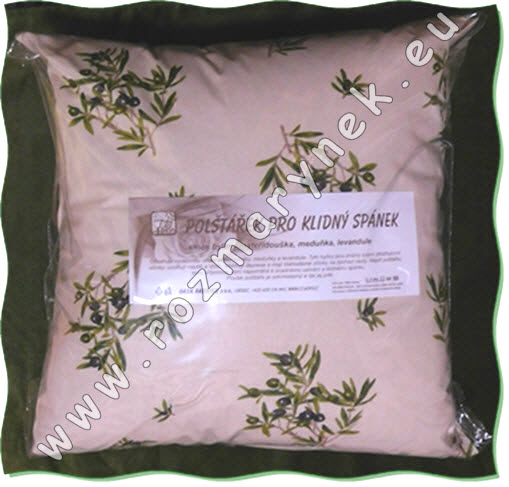 FP19: Polštář pro klidný spánek s bylinami - olivová větev