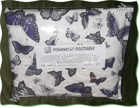PP13: Pohankový polštářek - fialoví motýlci